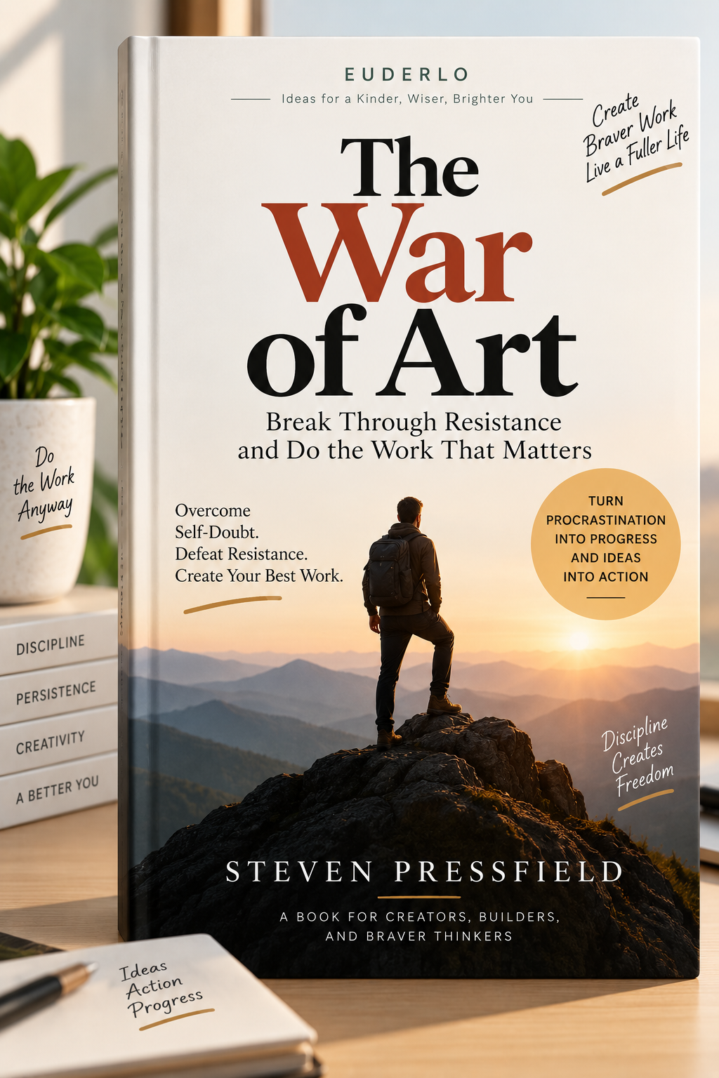 The War of Art by Steven Pressfield book recommendation about overcoming resistance and doing meaningful creative work.