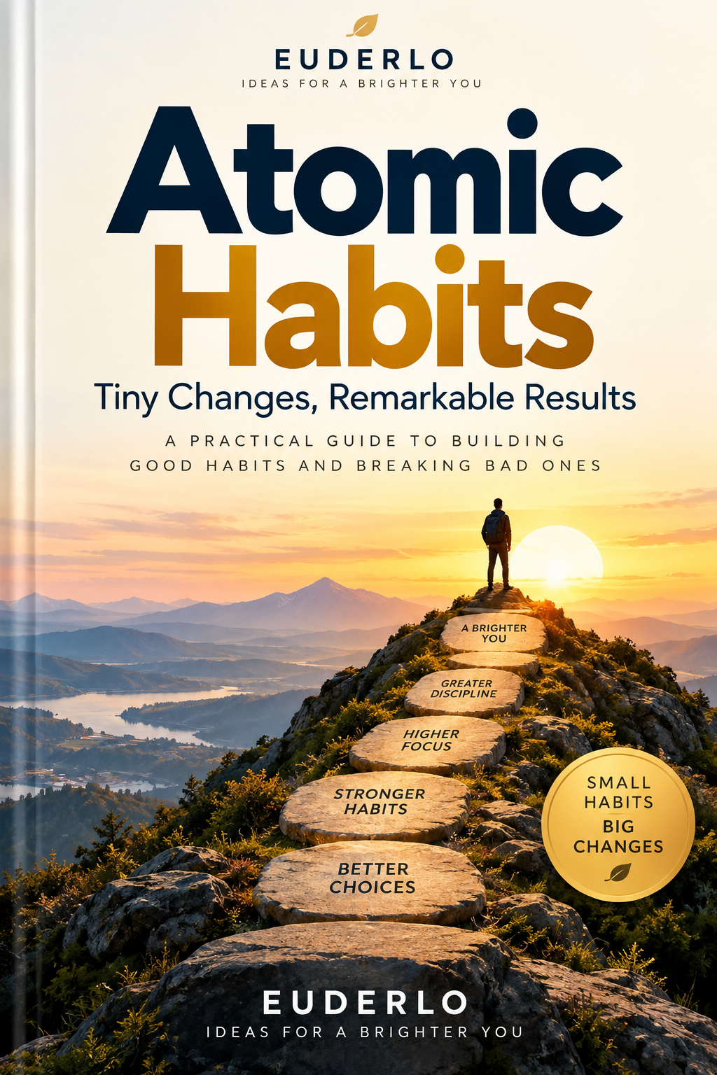 Atomic Habits by James Clear book cover – practical guide to building good habits, breaking bad habits, and creating lasting personal growth